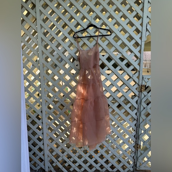 ❤️COPY - Anthropologie X OhSevenDays Tiered Sheer Midi Dress - Picture 11 of 12